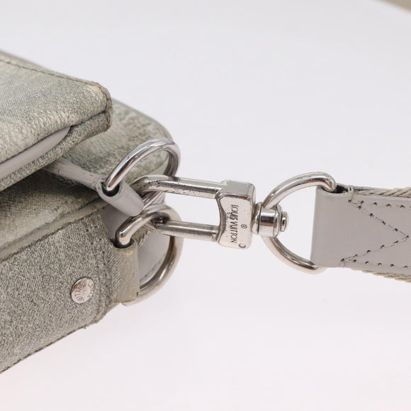 LOUIS VUITTON Damier Salt Trio Messenger Bag White N50068 LV Auth ka6360