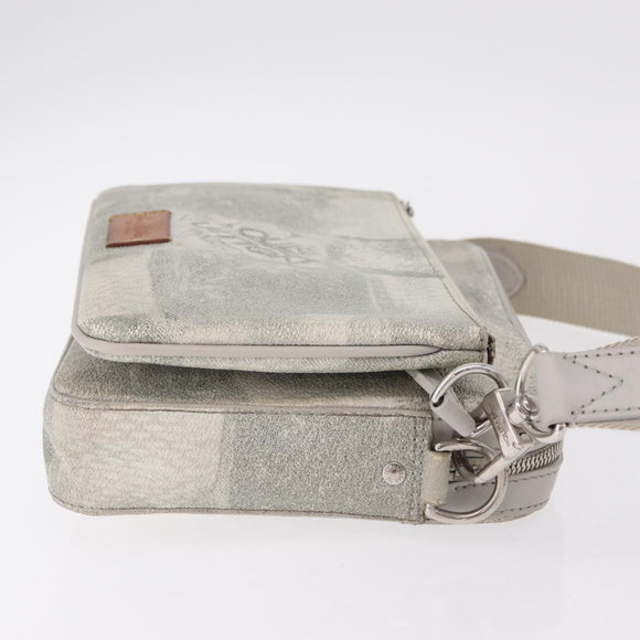 LOUIS VUITTON Damier Salt Trio Messenger Bag White N50068 LV Auth ka6360