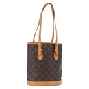LOUIS VUITTON Monogram Bucket PM Shoulder Bag M42238 LV Auth ka6361-1