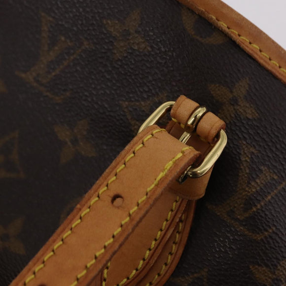 LOUIS VUITTON Monogram Bucket PM Shoulder Bag M42238 LV Auth ka6361
