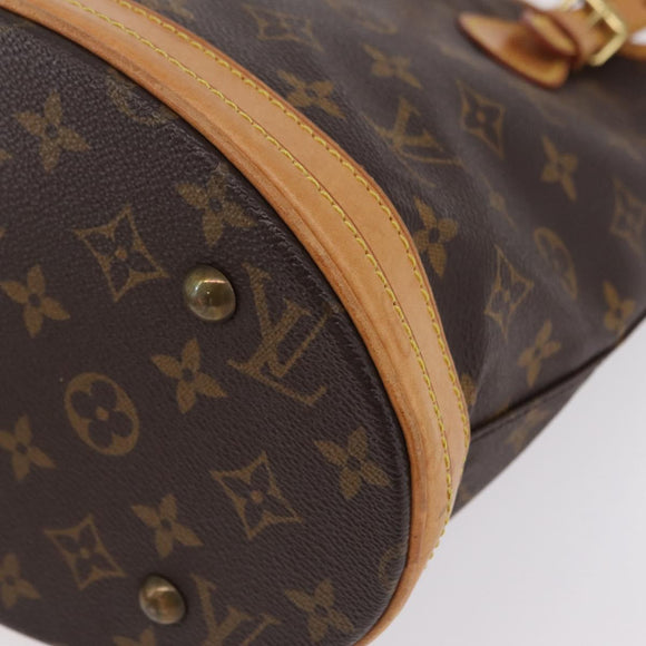 LOUIS VUITTON Monogram Bucket PM Shoulder Bag M42238 LV Auth ka6361