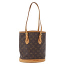 LOUIS VUITTON Monogram Bucket PM Shoulder Bag M42238 LV Auth ka6361-2
