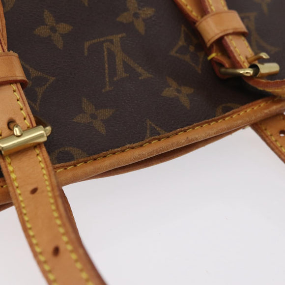 LOUIS VUITTON Monogram Bucket PM Shoulder Bag M42238 LV Auth ka6361