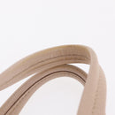 Salvatore Ferragamo Gancini Tote Bag Leather Beige Silver Auth ka6363-10