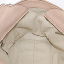 Salvatore Ferragamo Gancini Tote Bag Leather Beige Silver Auth ka6363-24
