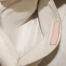 Salvatore Ferragamo Gancini Tote Bag Leather Beige Silver Auth ka6363-26