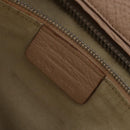Salvatore Ferragamo Gancini Tote Bag Leather Beige Silver Auth ka6363-27
