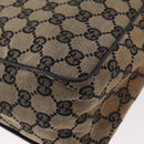 GUCCI GG Canvas Shoulder Bag Beige Gold 019 0375 Auth ka6364-14