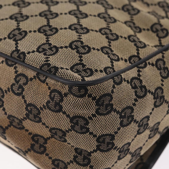 GUCCI GG Canvas Shoulder Bag Beige Gold 019 0375 Auth ka6364