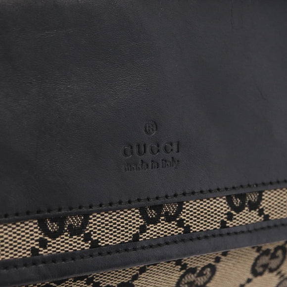 GUCCI GG Canvas Shoulder Bag Beige Gold 019 0375 Auth ka6364