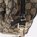 GUCCI GG Canvas Shoulder Bag Beige Gold 019 0375 Auth ka6364-20