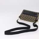 GUCCI GG Canvas Shoulder Bag Beige Gold 019 0375 Auth ka6364-7