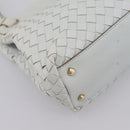 BOTTEGA VENETA INTRECCIATO Shoulder Bag Leather Light Blue Gold Auth ka6365-11