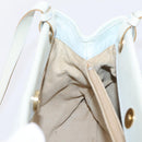 BOTTEGA VENETA INTRECCIATO Shoulder Bag Leather Light Blue Gold Auth ka6365-17