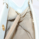BOTTEGA VENETA INTRECCIATO Shoulder Bag Leather Light Blue Gold Auth ka6365-18