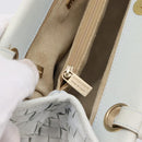 BOTTEGA VENETA INTRECCIATO Shoulder Bag Leather Light Blue Gold Auth ka6365-22