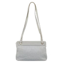 BOTTEGA VENETA INTRECCIATO Shoulder Bag Leather Light Blue Gold Auth ka6365-3