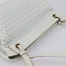 BOTTEGA VENETA INTRECCIATO Shoulder Bag Leather Light Blue Gold Auth ka6365-6