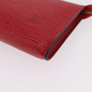 LOUIS VUITTON Epi Pochette Accessoires Accessory Pouch Red M52987 LV Auth ka6369-14