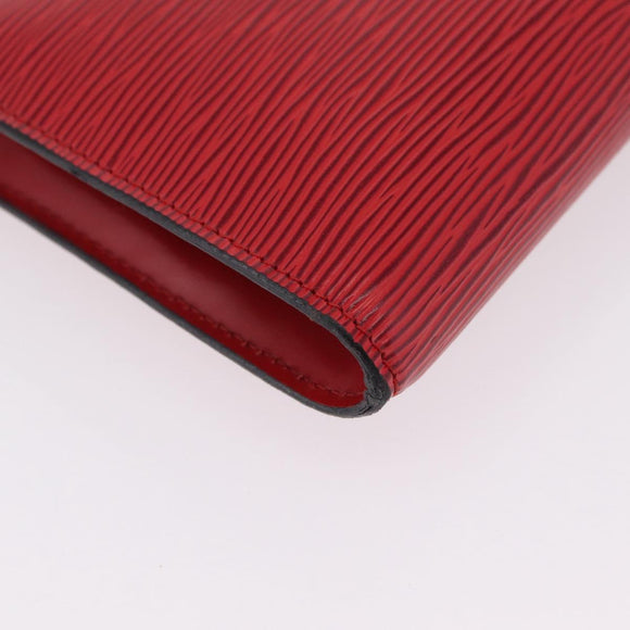 LOUIS VUITTON Epi Pochette Accessoires Accessory Pouch Red M52987 LV Auth ka6369