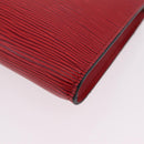LOUIS VUITTON Epi Pochette Accessoires Accessory Pouch Red M52987 LV Auth ka6369-16