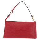 LOUIS VUITTON Epi Pochette Accessoires Accessory Pouch Red M52987 LV Auth ka6369-2