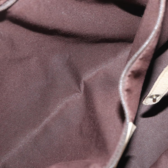 GUCCI GG Canvas Web Sherry Line Pretty Tote Bag Beige Gold 163805 Auth ka637