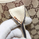GUCCI GG Canvas Web Sherry Line Pretty Tote Bag Beige Gold 163805 Auth ka637-10