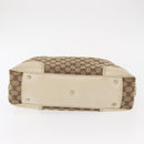 GUCCI GG Canvas Web Sherry Line Pretty Tote Bag Beige Gold 163805 Auth ka637-5