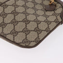 GUCCI GG Supreme Web Sherry Line Bag PVC Beige Gold 904 02 047 Auth ka6370-14