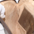 GUCCI GG Supreme Web Sherry Line Bag PVC Beige Gold 904 02 047 Auth ka6370-21