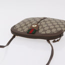 GUCCI GG Supreme Web Sherry Line Bag PVC Beige Gold 904 02 047 Auth ka6370-7