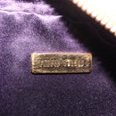 Miu Miu Shoulder Bag Leather Croco Embossed Orange Gold Auth ka6376-21