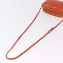 Miu Miu Shoulder Bag Leather Croco Embossed Orange Gold Auth ka6376-8