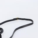Salvatore Ferragamo Gancini Hand Bag Leather 2way Black Gold Auth ka6377-15