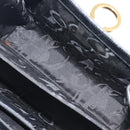 Salvatore Ferragamo Gancini Hand Bag Leather 2way Black Gold Auth ka6377-30