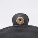 CELINE Shoulder Bag Leather Gray Gold Auth ka6378-10