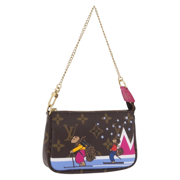 LOUIS VUITTON Ski Bear Mini Pochette Accessoires Pouch M67769 LV Auth ka6379M