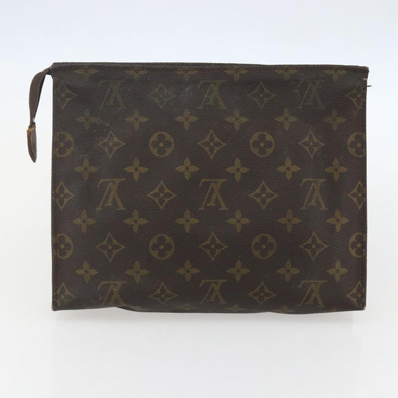 LOUIS VUITTON Monogram Clutch Bag 2 Set LV Auth ka638