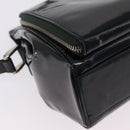 GUCCI Shoulder Bag Patent Leather Black Silver 001 2113 1677 Auth ka6380-12