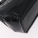 GUCCI Shoulder Bag Patent Leather Black Silver 001 2113 1677 Auth ka6380-14