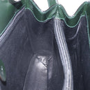 GUCCI Shoulder Bag Patent Leather Black Silver 001 2113 1677 Auth ka6380-22