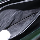 GUCCI Shoulder Bag Patent Leather Black Silver 001 2113 1677 Auth ka6380-28