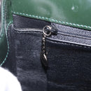 GUCCI Shoulder Bag Patent Leather Black Silver 001 2113 1677 Auth ka6380-29