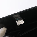 GUCCI Shoulder Bag Patent Leather Black Silver 001 2113 1677 Auth ka6380-32