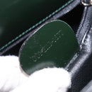 GUCCI Shoulder Bag Patent Leather Black Silver 001 2113 1677 Auth ka6380-33