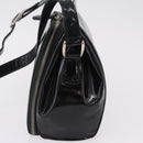 GUCCI Shoulder Bag Patent Leather Black Silver 001 2113 1677 Auth ka6380-4