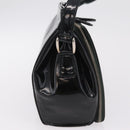 GUCCI Shoulder Bag Patent Leather Black Silver 001 2113 1677 Auth ka6380-5