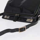 GUCCI Shoulder Bag Patent Leather Black Silver 001 2113 1677 Auth ka6380-6