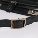 GUCCI Shoulder Bag Patent Leather Black Silver 001 2113 1677 Auth ka6380-8